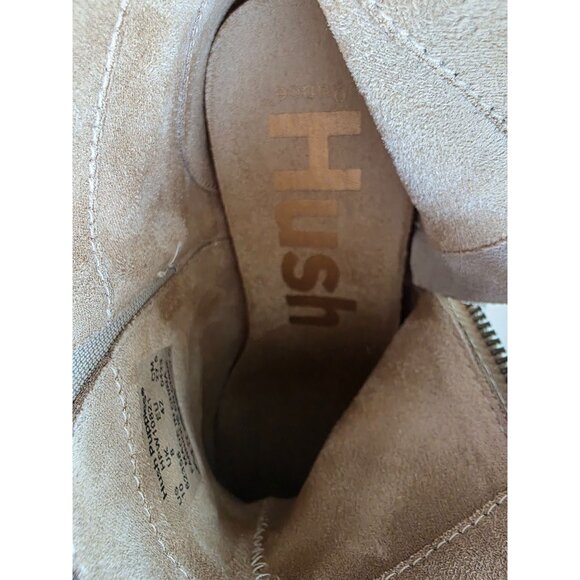 Hush Puppies Sierra Womens Suede Ankle Boots With Side Zipper & Tassel - Picture 8 of 10